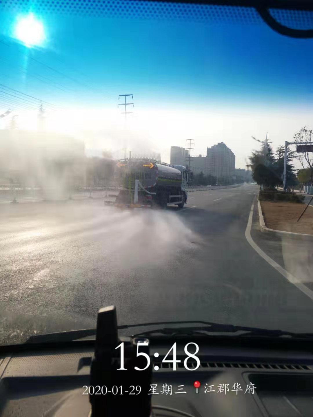 抗疫一线丨好博环境15台清洁消毒车开始作业